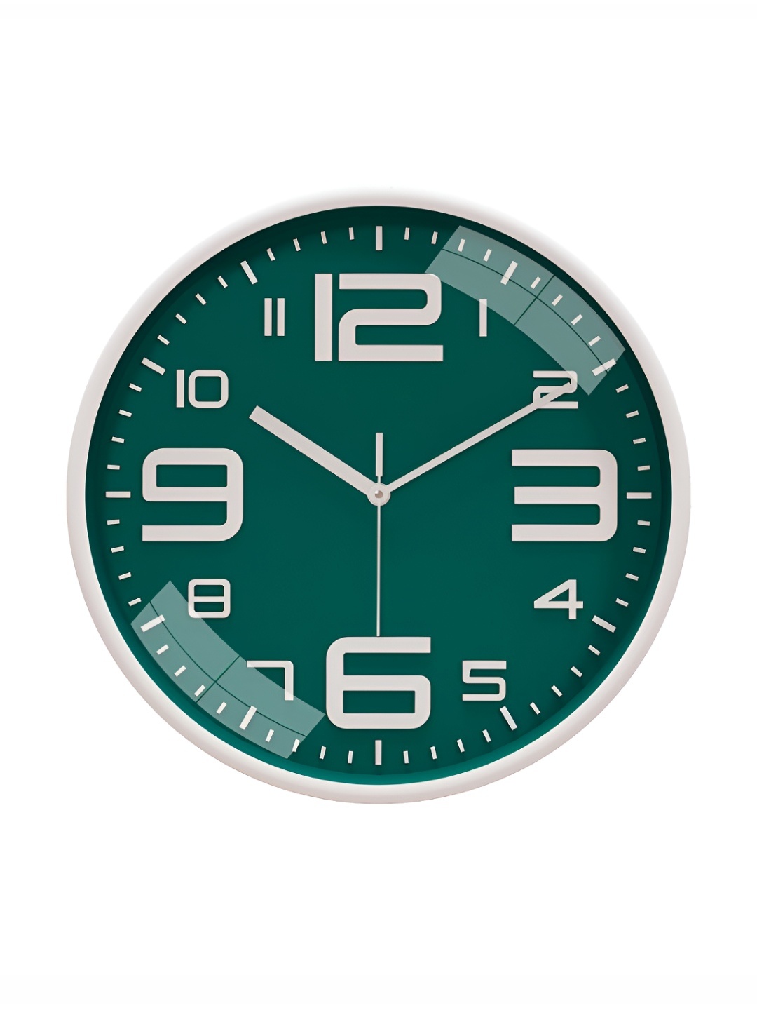 

RANDOM Printed Round Shaped Sweep Silent Movement Contemporary Wall Clock, Green