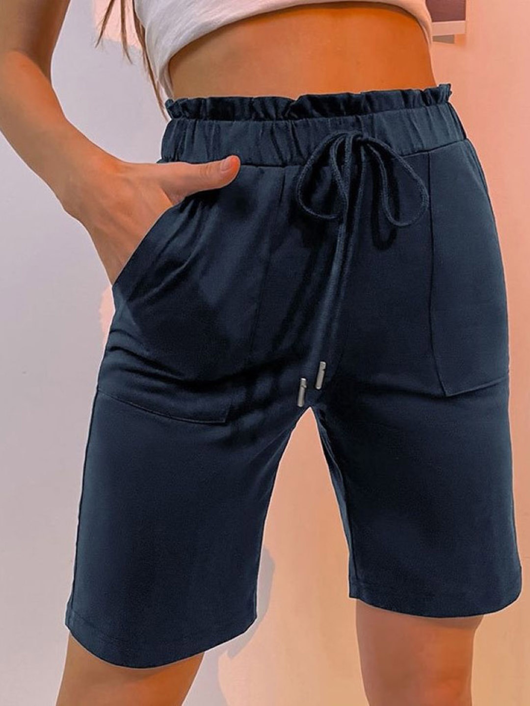 

StyleCast Women Cotton Shorts, Blue