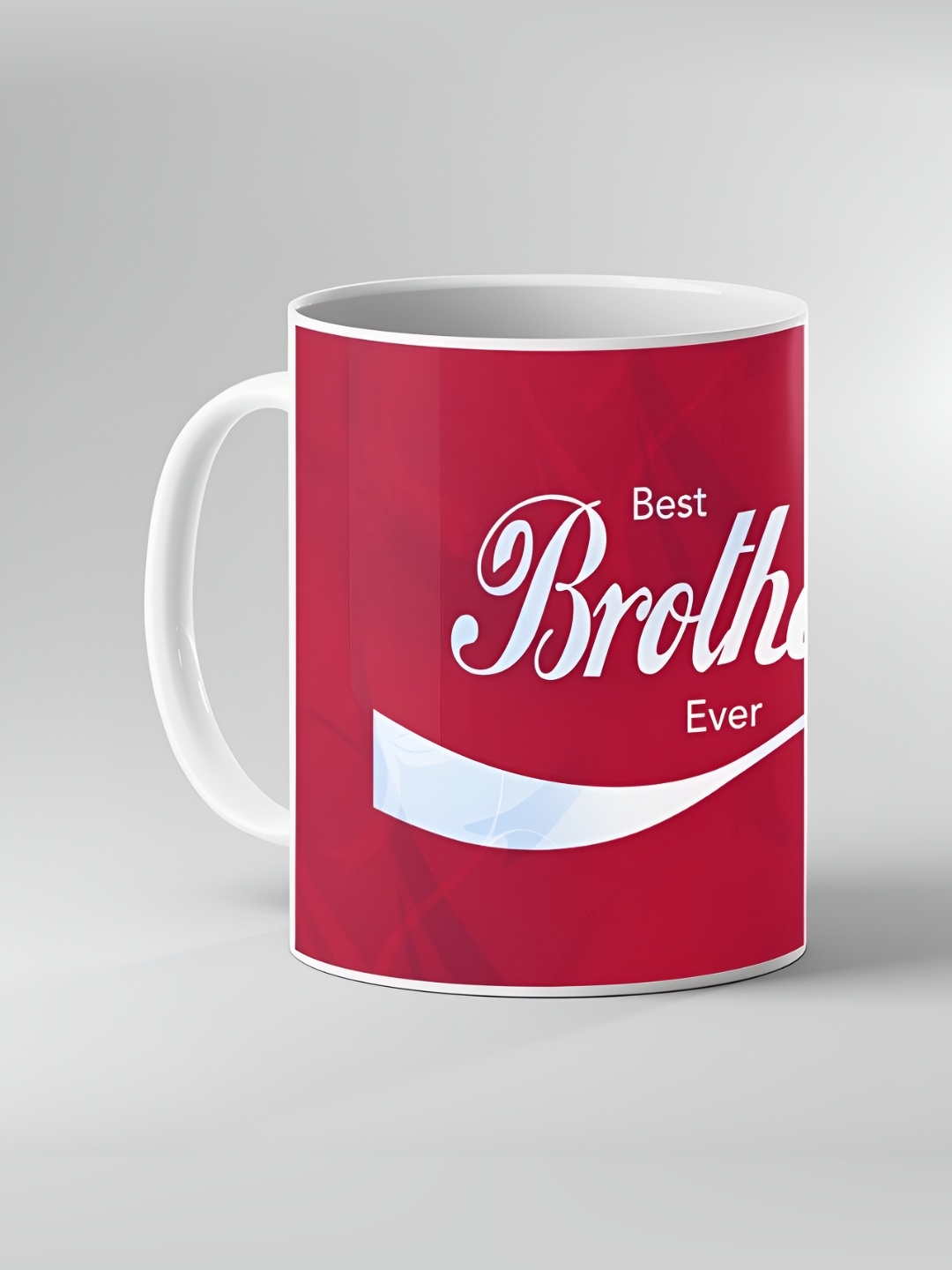 

Keviv White & Red Text or Slogans Printed Ceramic Glossy Mugs 325 ml