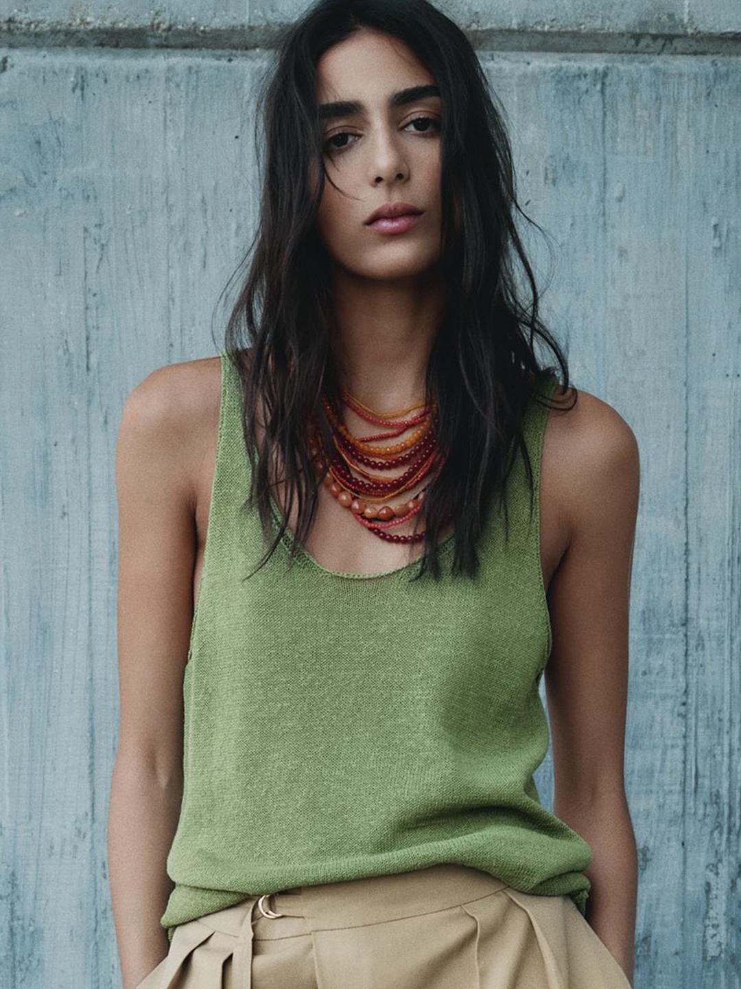 

LULU & SKY Women Solid Scoop Neck Top, Green