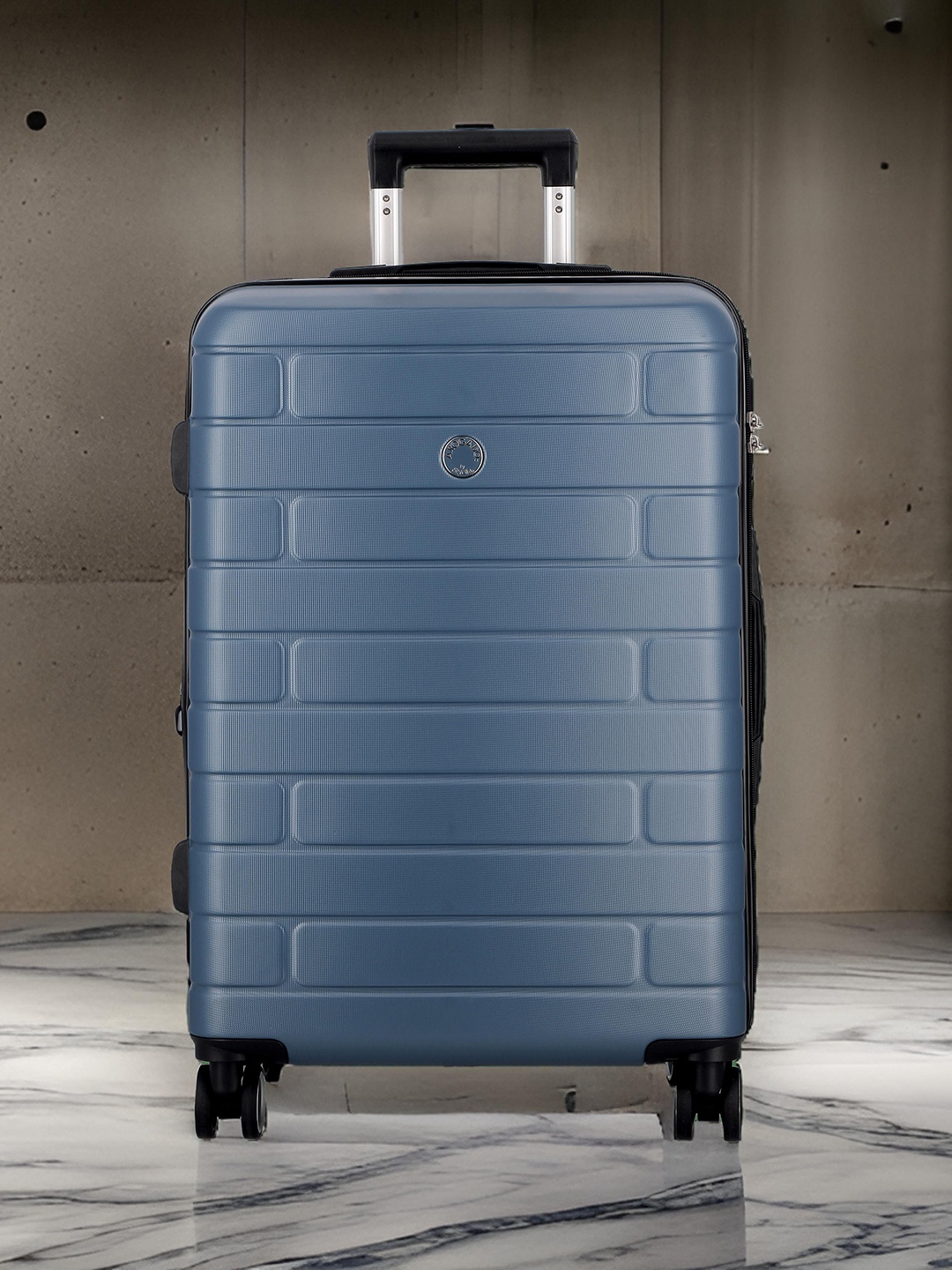 

JUMP Esco Textured Hard-Sided Trolley Bag, Blue