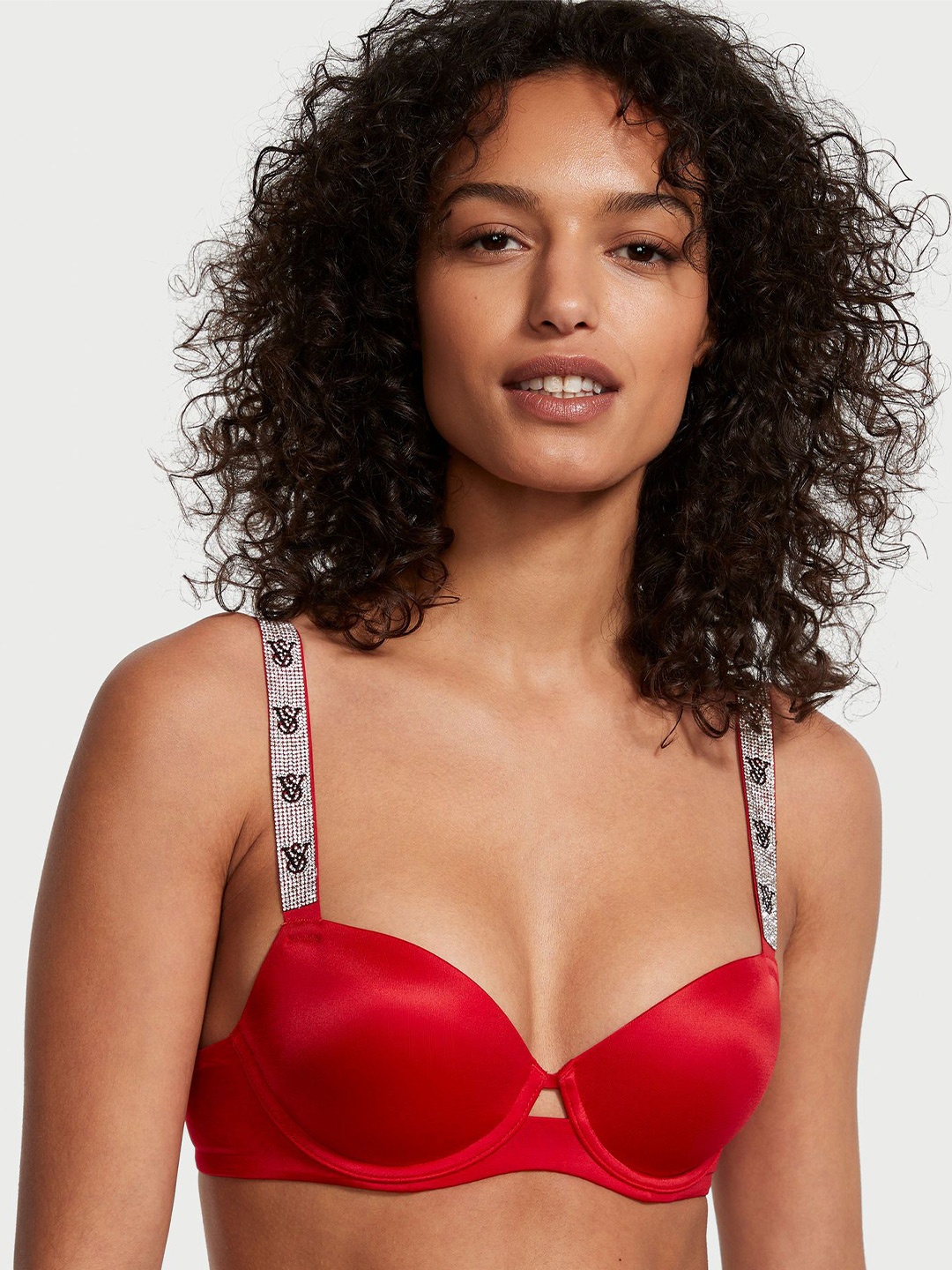 

Victoria's Secret Women Medium Coverage Underwired Lightly Padded Bra, Red