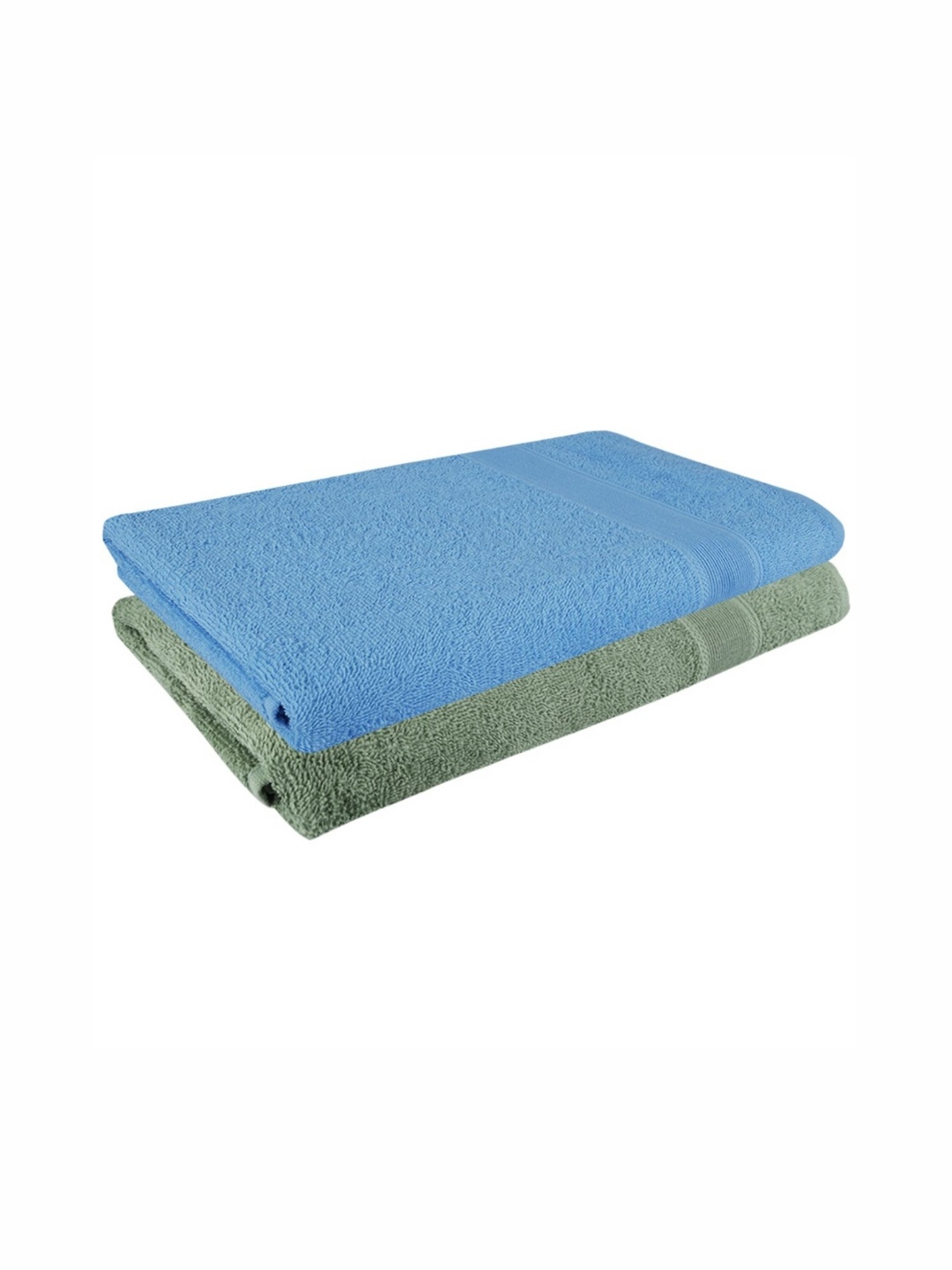 

Dollar Blue & Green 2 Pieces Cotton 400 GSM Bath Towels