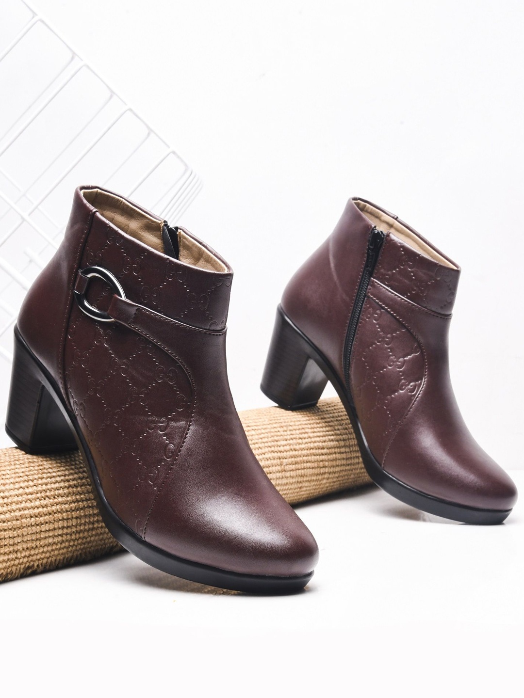 

Try Me Women Block-Heeled Regular Boots, Brown