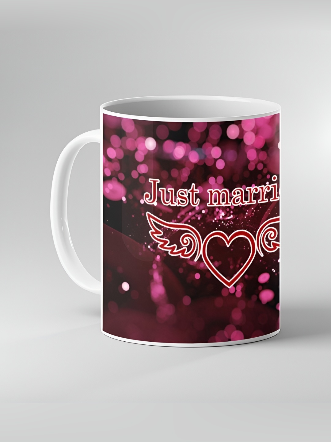 

Keviv Burgundy and White Text or Slogans Printed Ceramic Glossy Mugs 325 ml