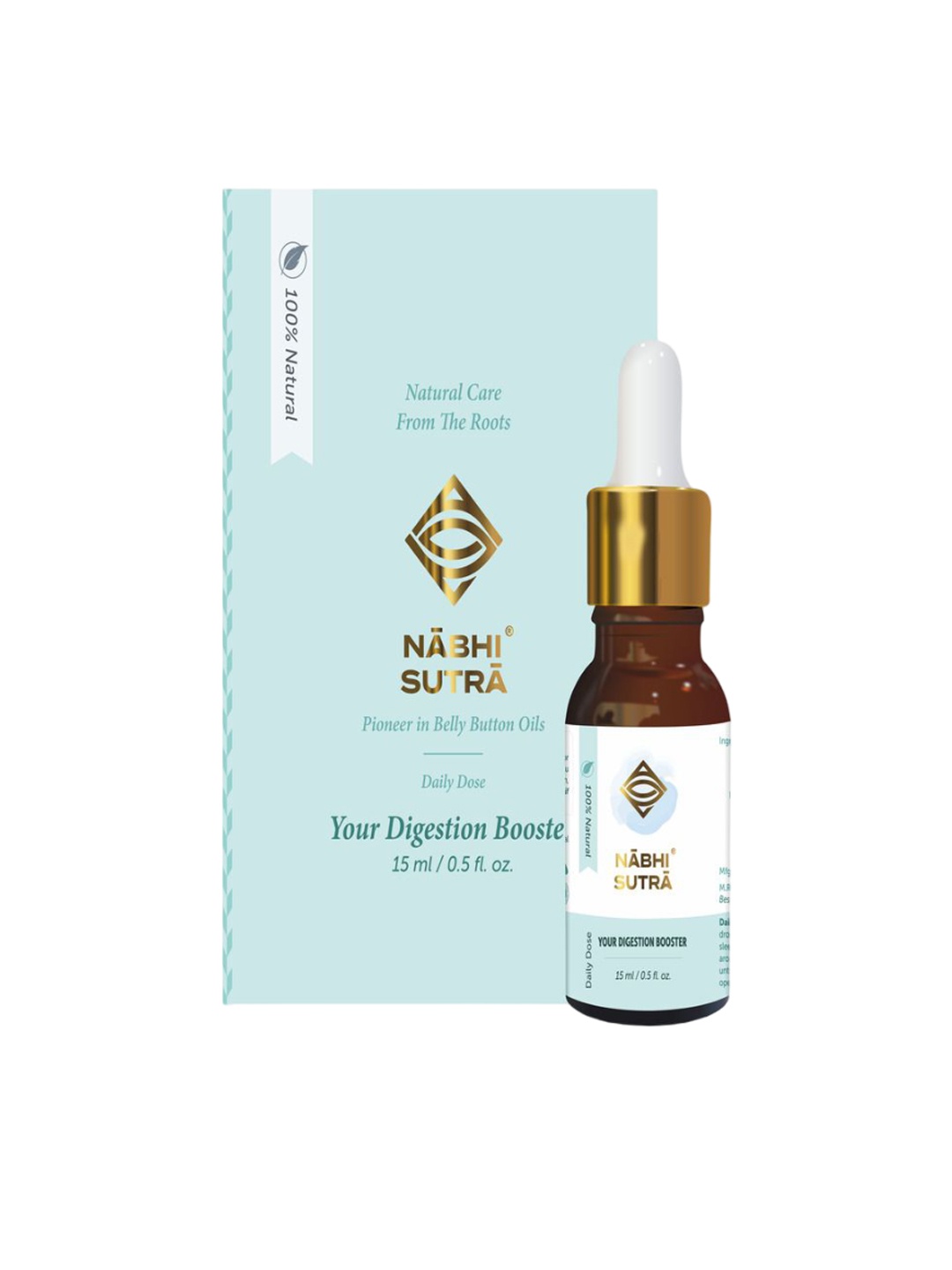 

Nabhi Sutra Daily Digestion Care Belly Button Oil -15 ml, Gold