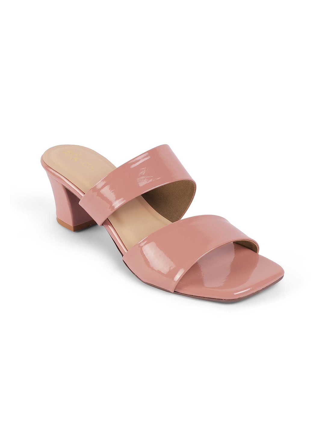 

Tresmode Leather Block Heel Sandals, Pink