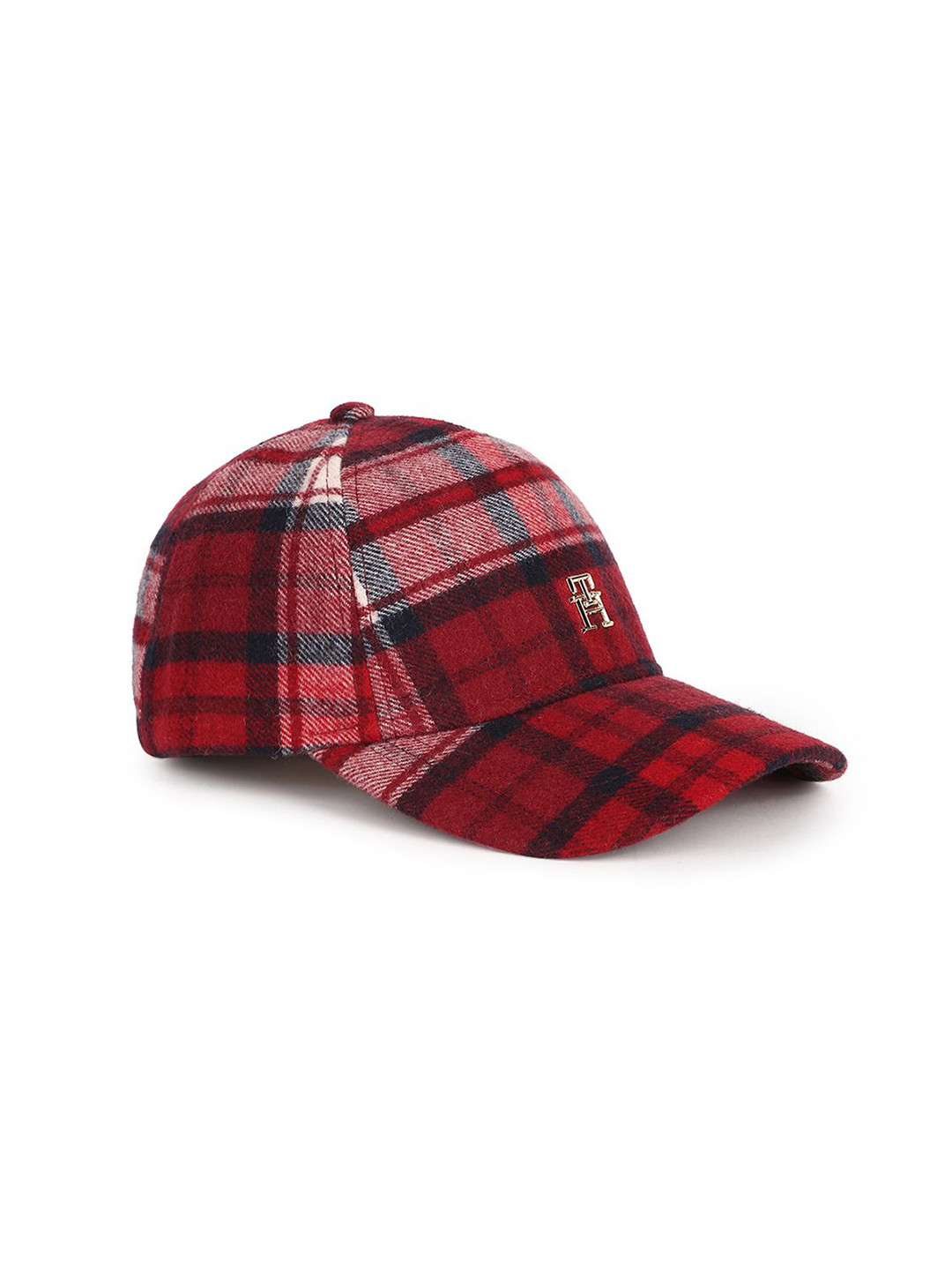 

Tommy Hilfiger Men Checked Printed Cotton Baseball Cap, Maroon