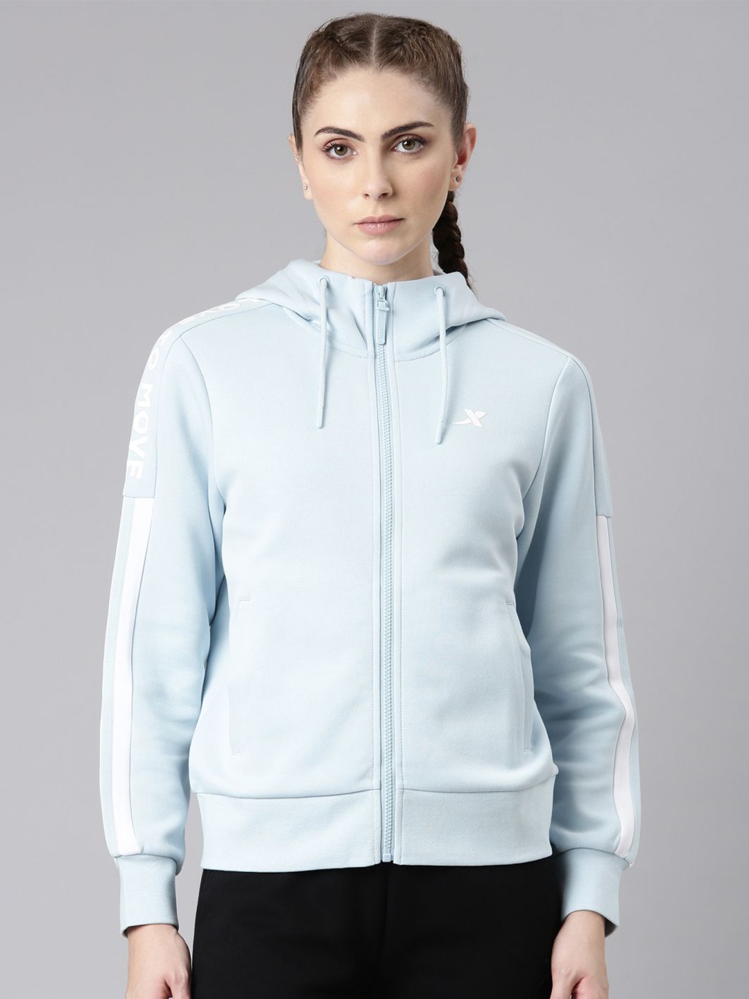 

Xtep Women Hooded Dry Fit Sweatshirt, Blue