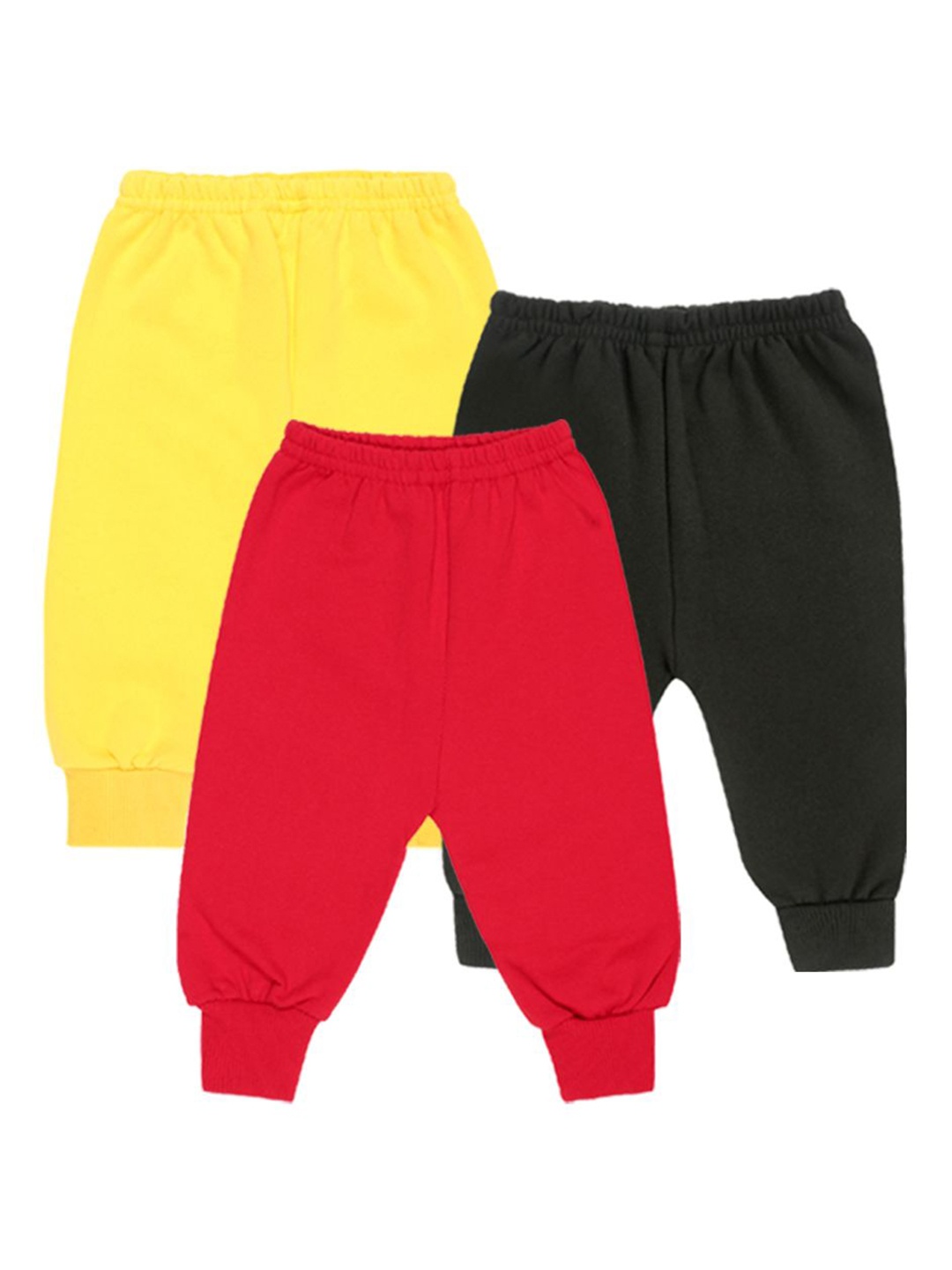 

CLAP Kids Pack Of 3 Mid- Rise Joggers, Yellow