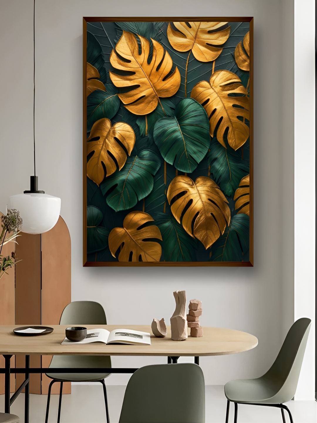 

Artsense Yellow & Green Canvas Abstract Wall Paintings