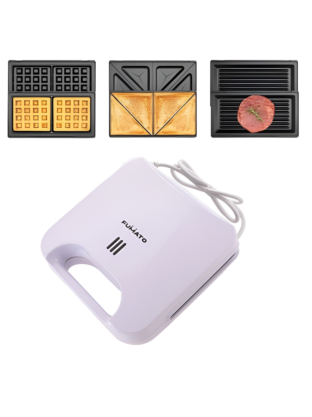 

The Better Home Fumato White Aluminium 2 Slices Nonstick Sandwich Maker