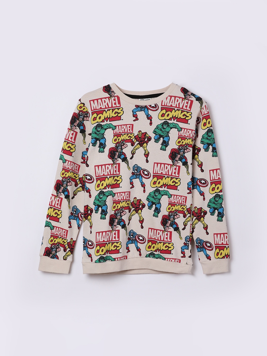 

Fame Forever by Lifestyle Boys Beige Disney-Marvel Sweatshirt