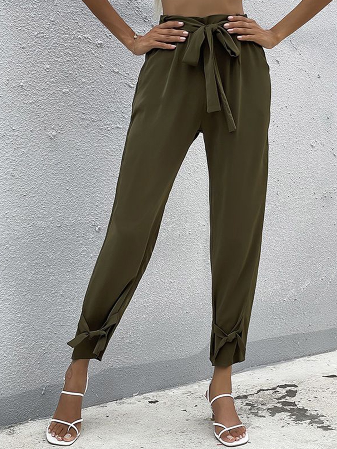 

StyleCast Women Pleated Culottes Trouser, Olive