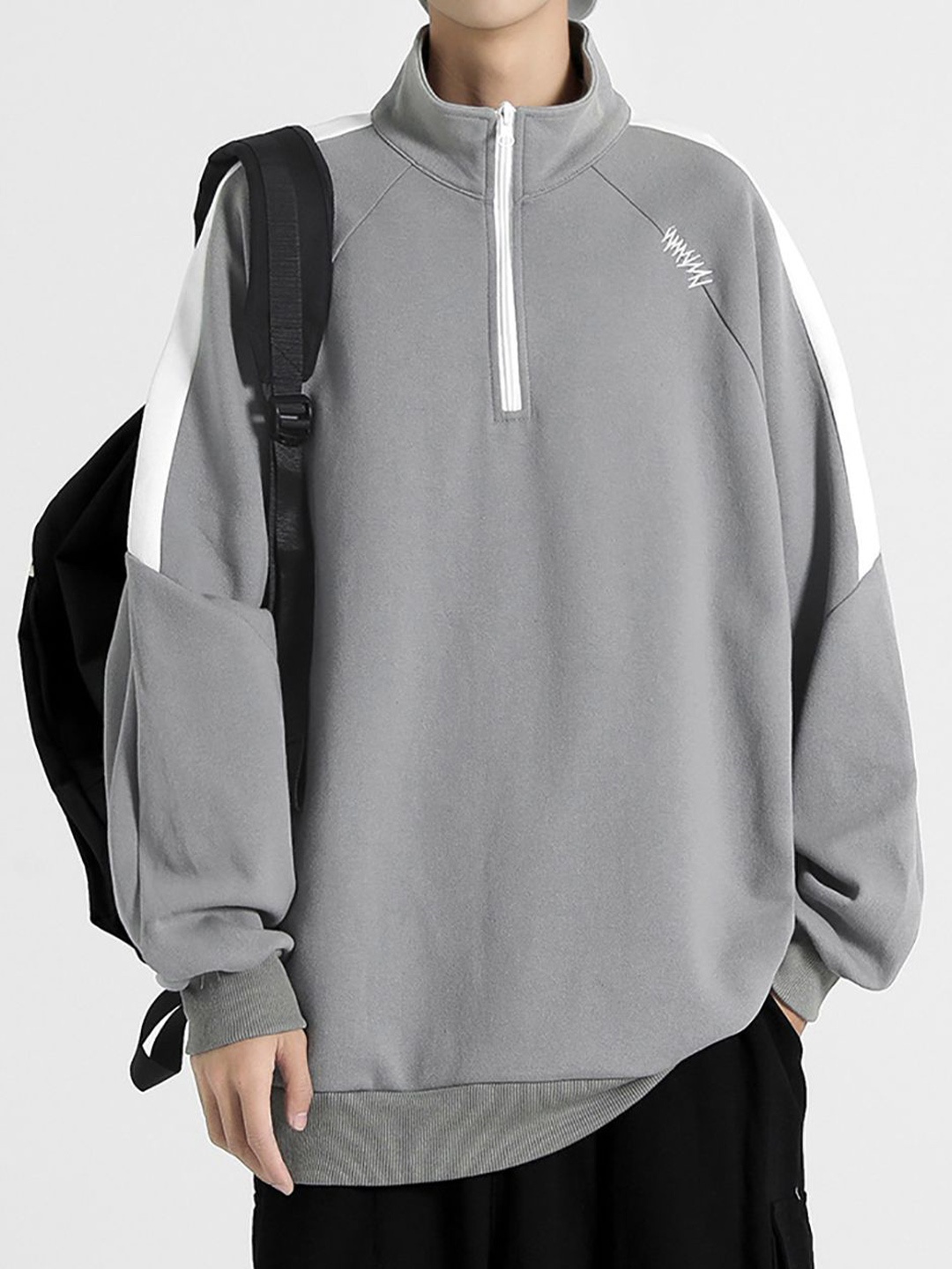 

StyleCast x Revolte Men Sweatshirt, Grey