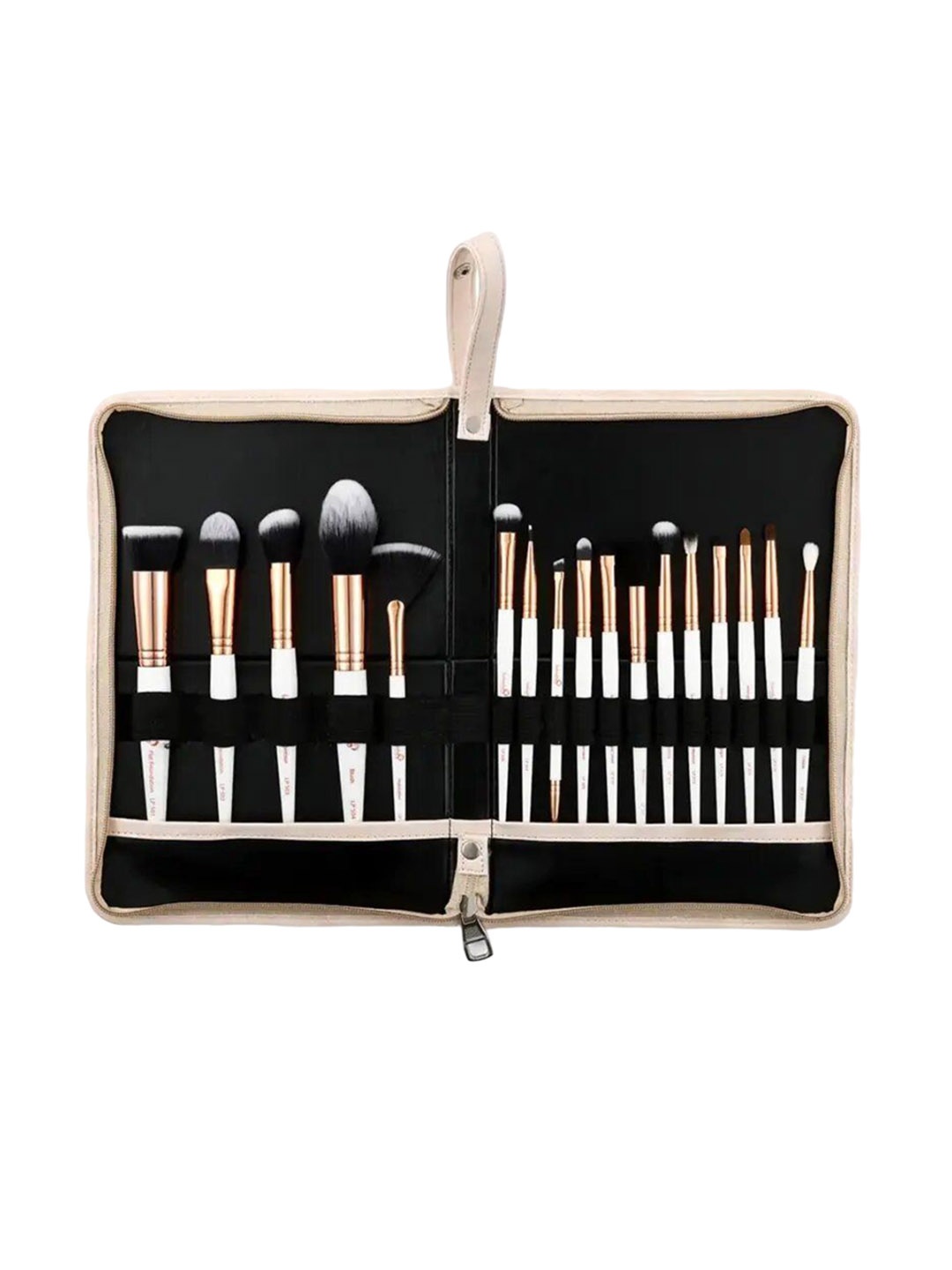 

LONDONPRIME Set Of 17 Glam Strokes Brush Set, Rose gold
