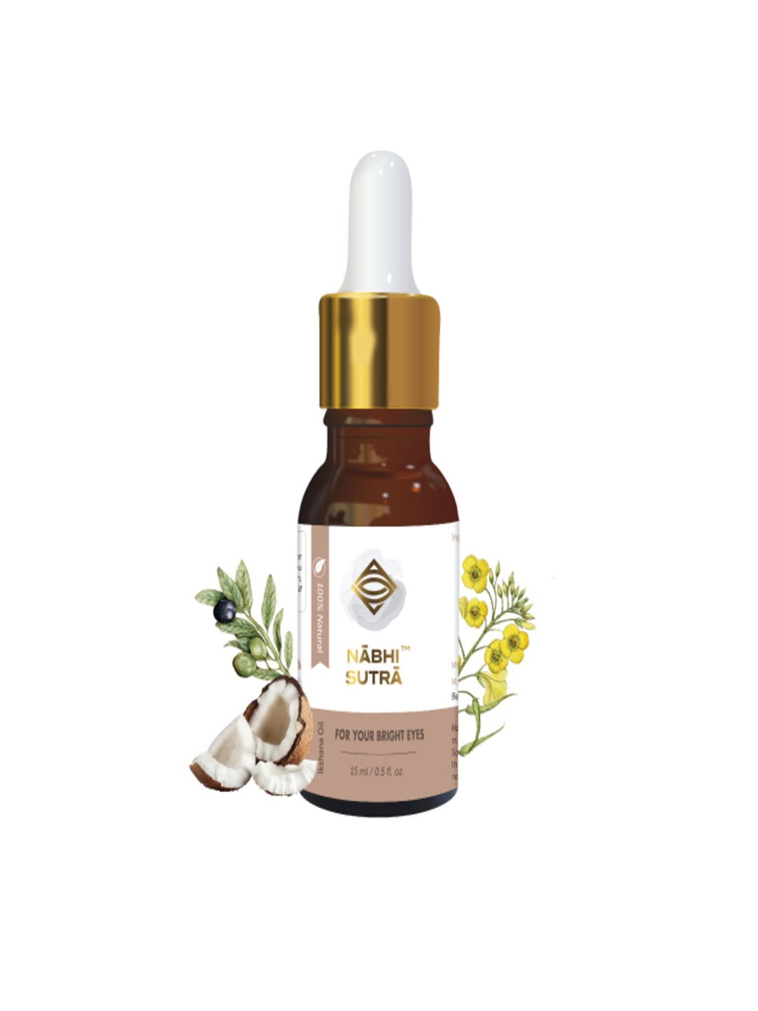 

Nabhi Sutra Eye Care Belly Button Oil - 15 ml, Gold