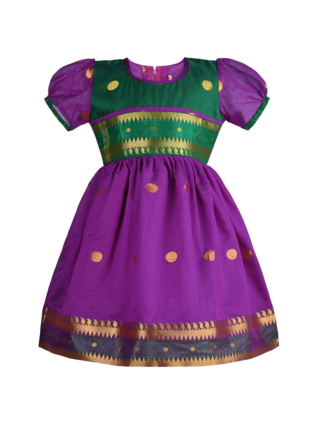 

Wish Karo Floral Fit & Flare Girls Dress, Purple