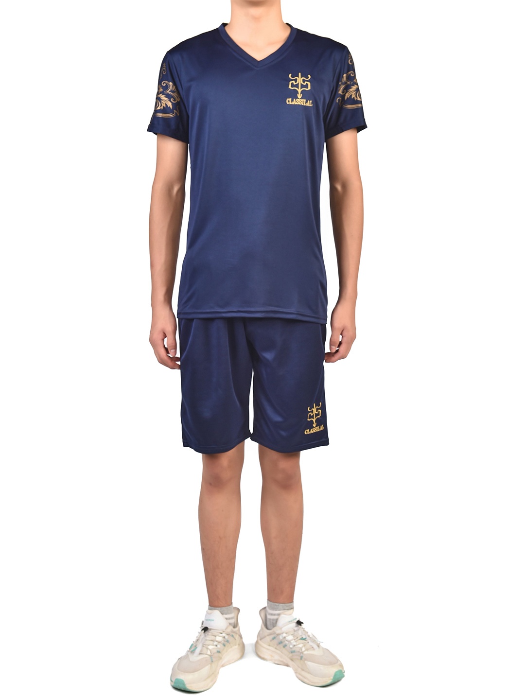 

StyleCast x Revolte Printed T-shirt with Shorts, Blue
