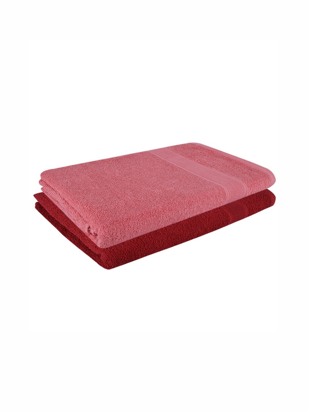 

Dollar Pink & Red 2 Pieces Cotton 400 GSM Bath Towel