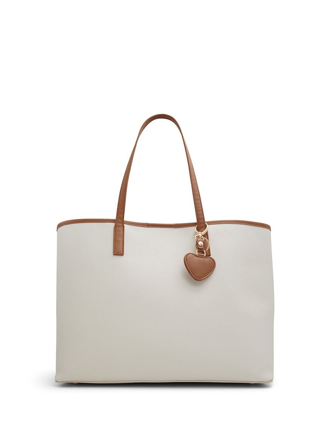 

Call It Spring PU Structured Sling Bag with Applique, Off white