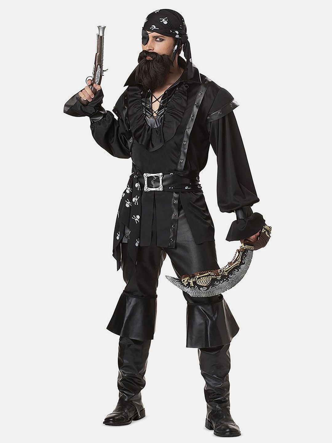 

Little Surprise Box LLP Pirates Halloween Costume Dress, Black