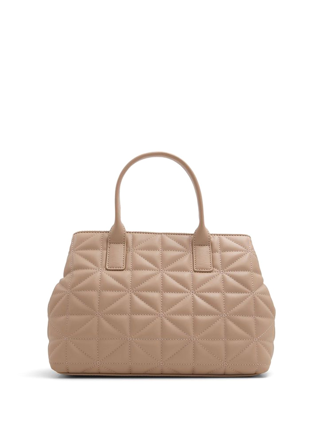 

Call It Spring Textured PU Structured Handheld Bag with Quilted, Beige