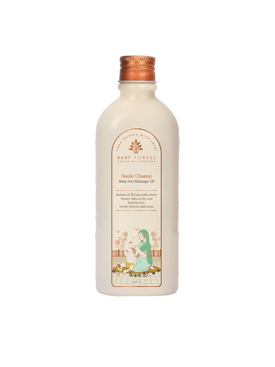 

Baby Forest Nanhi Champi Baby Hair Oil With Argan & Almond Oil - 200 ml, White