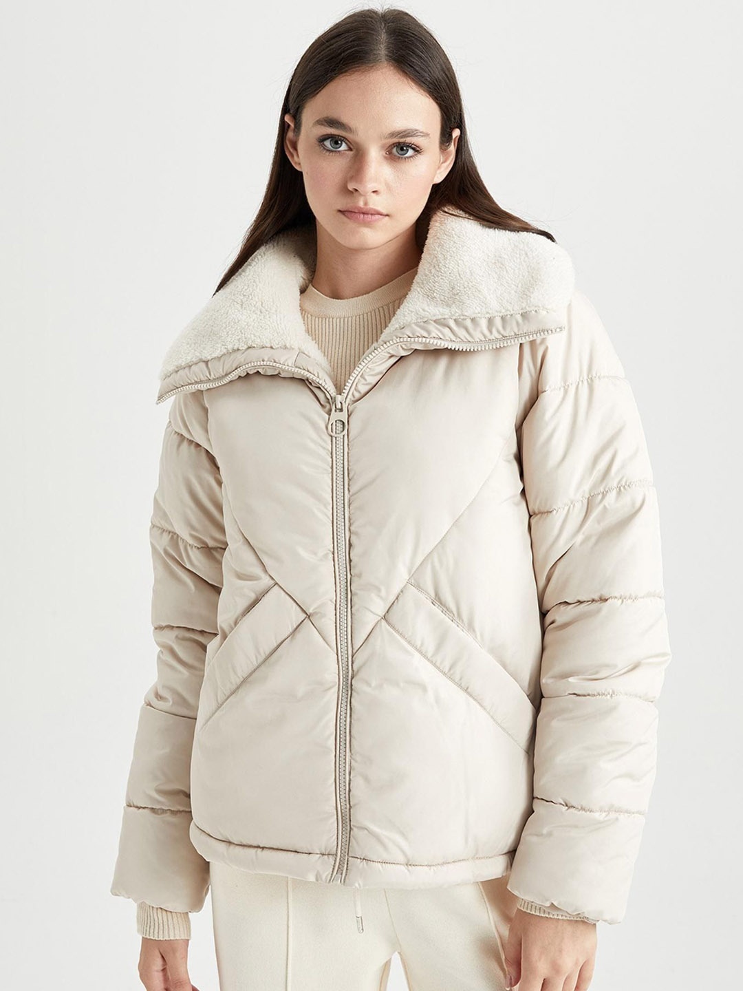 

DeFacto Women Longline Padded Jacket, Na