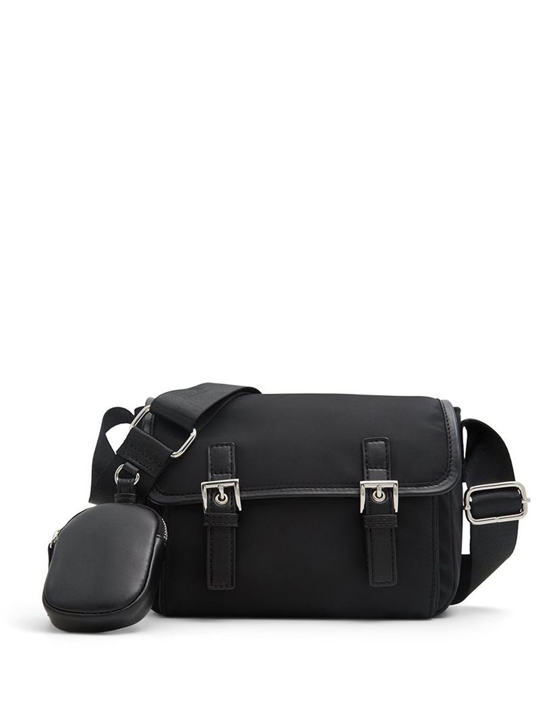 

Call It Spring PU Structured Sling Bag with Tasselled, Black