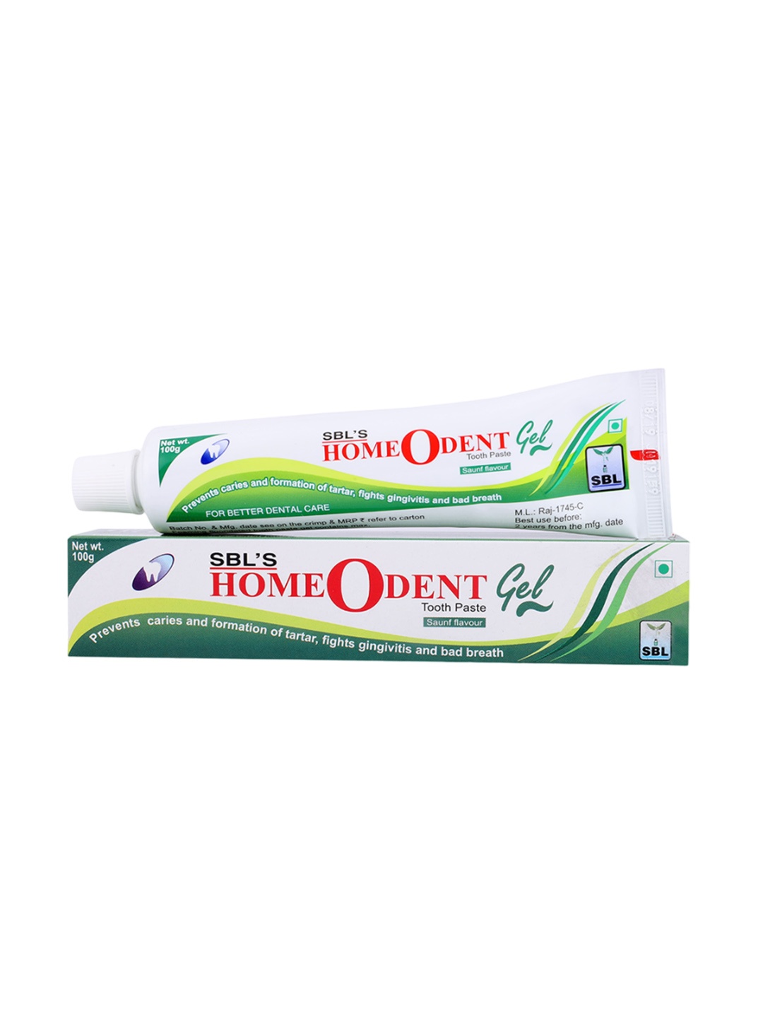 

SBL Homeodent Tooth Paste Saunf Gel-100 g, White