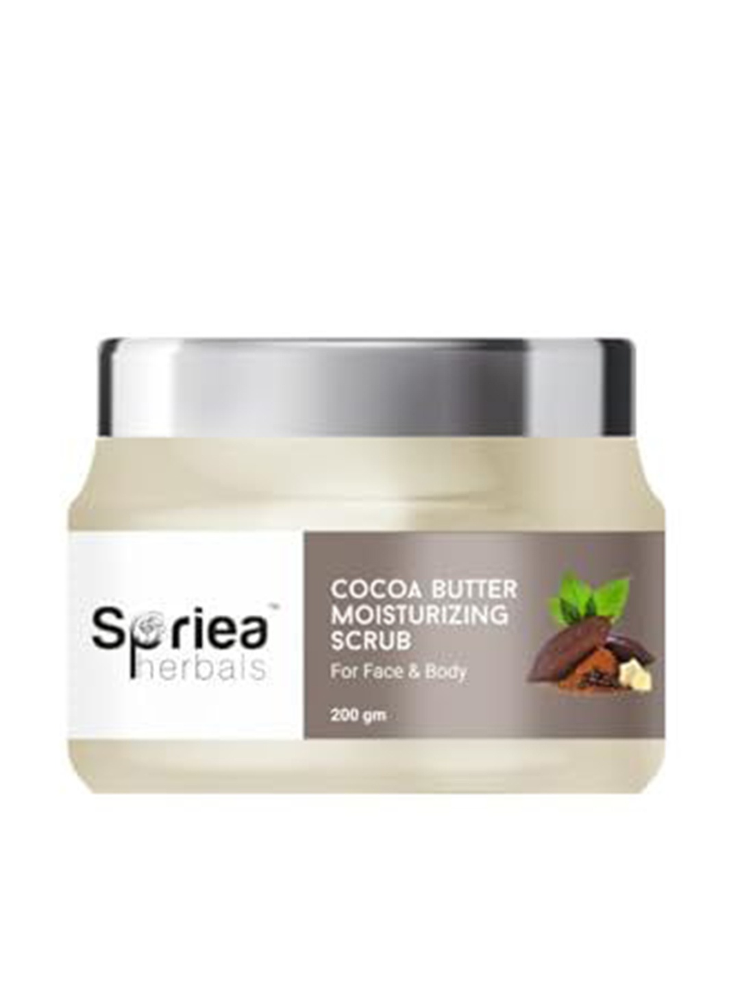 

Spriea Herbals Cocoa Butter Moisturizing Scrub- 200 g, White