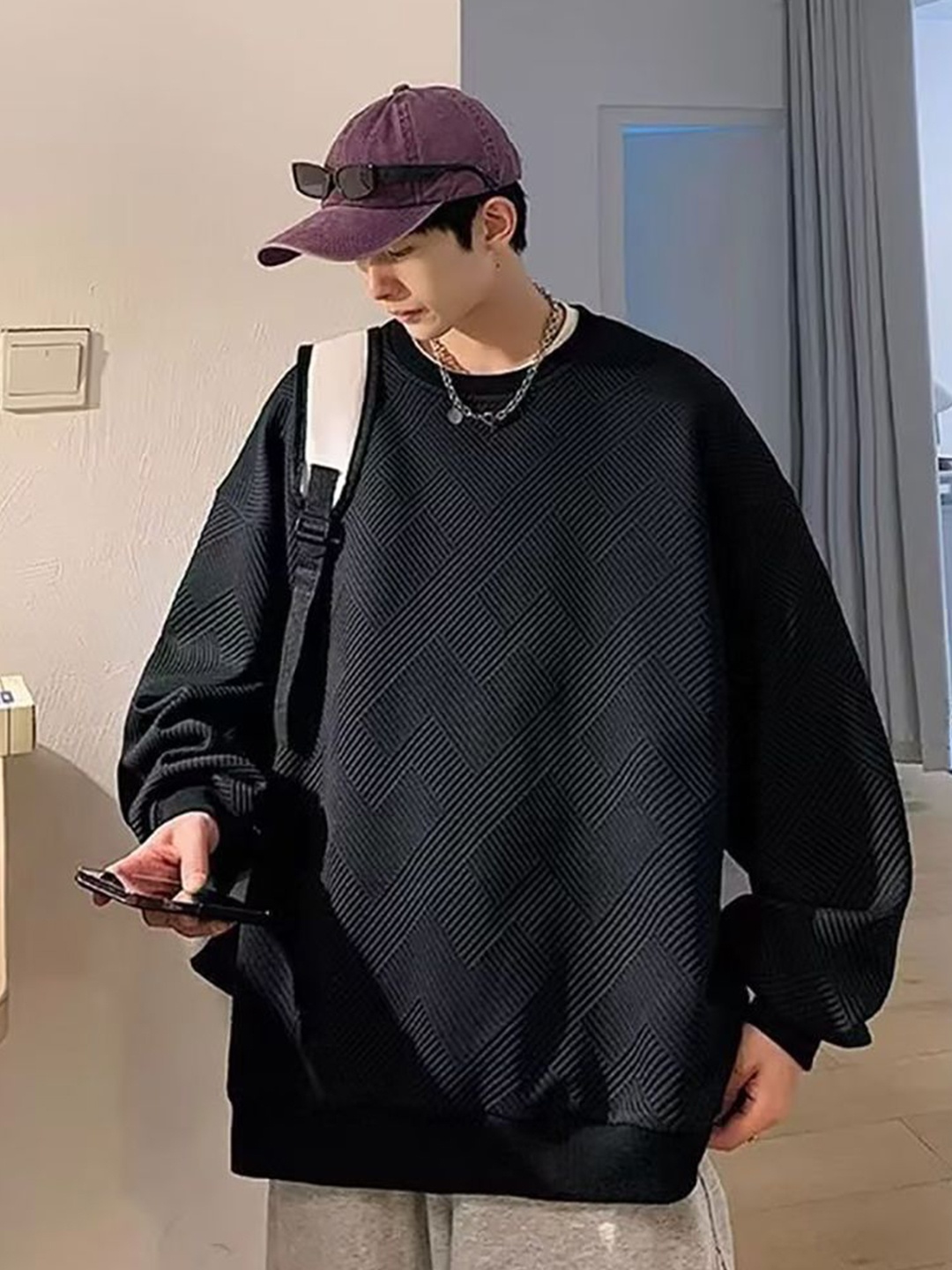 

StyleCast x Revolte Men Sweatshirt, Black