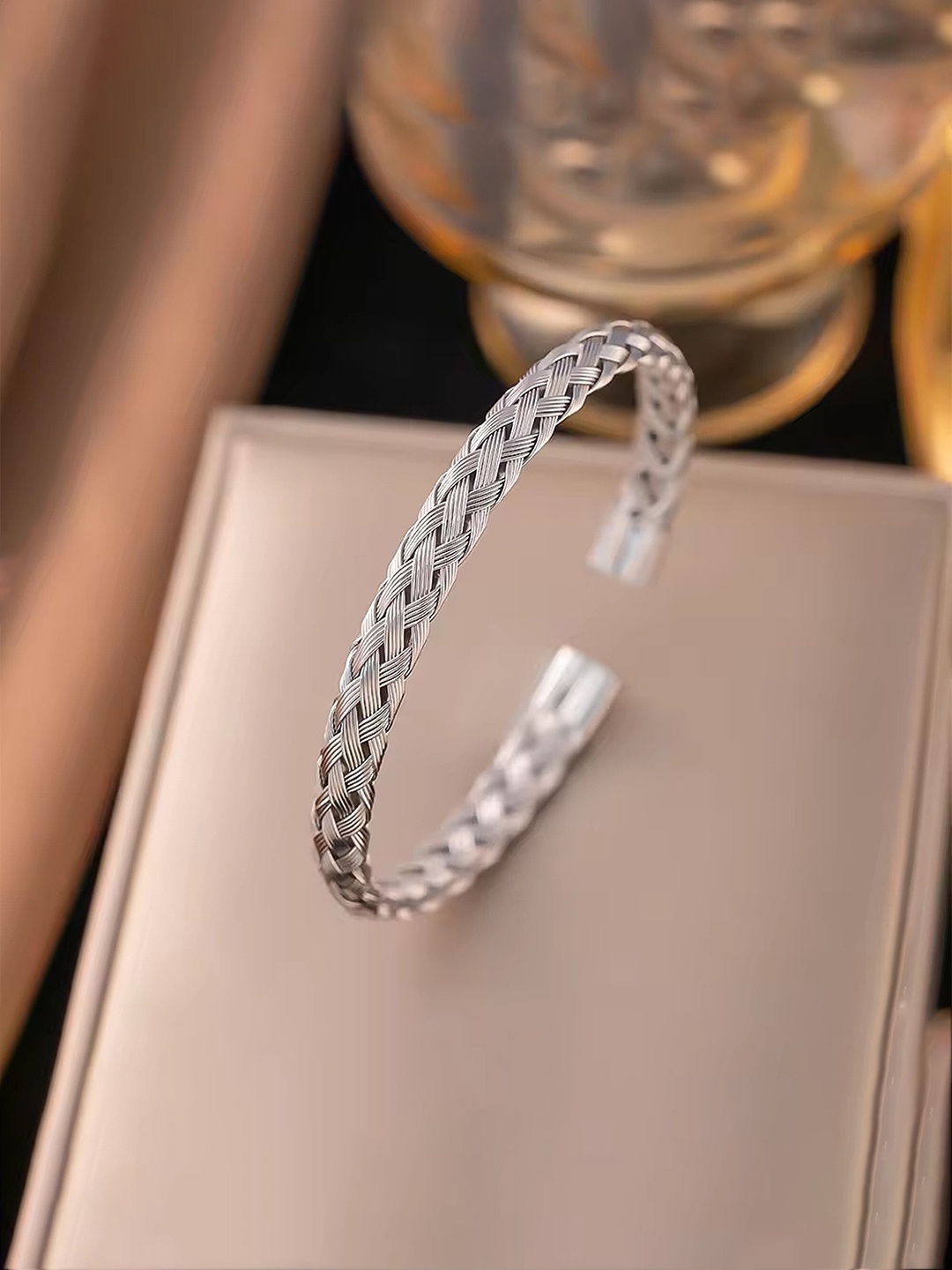

Lila Antique Cuff Bracelet, Silver