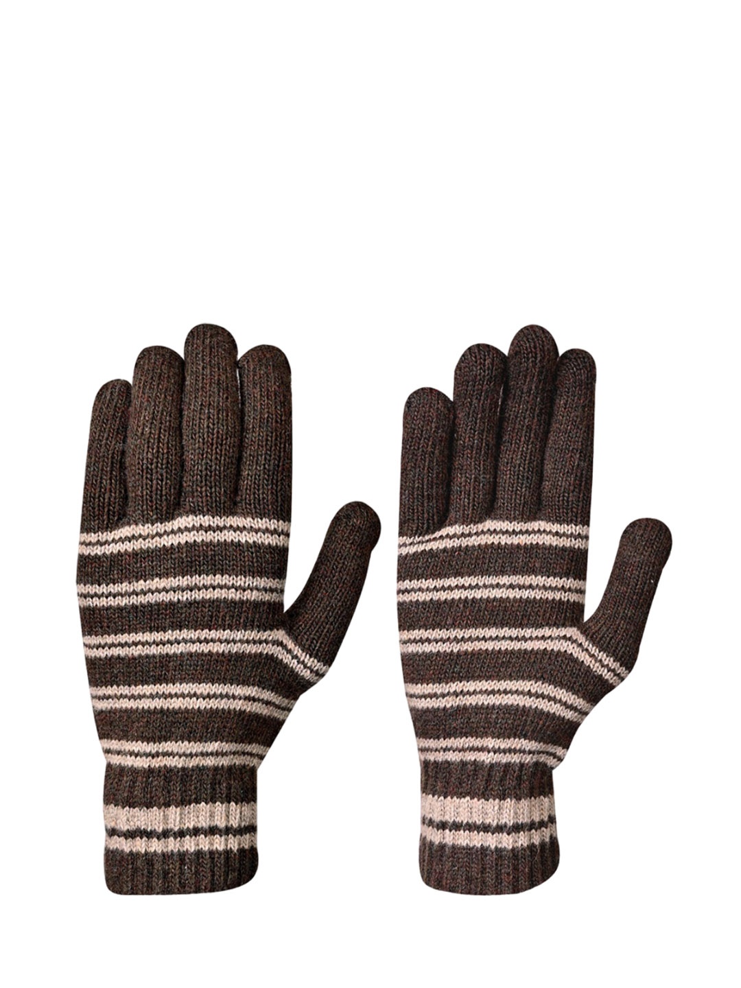 

LOOM LEGACY Men PatternedWinter Gloves, Brown