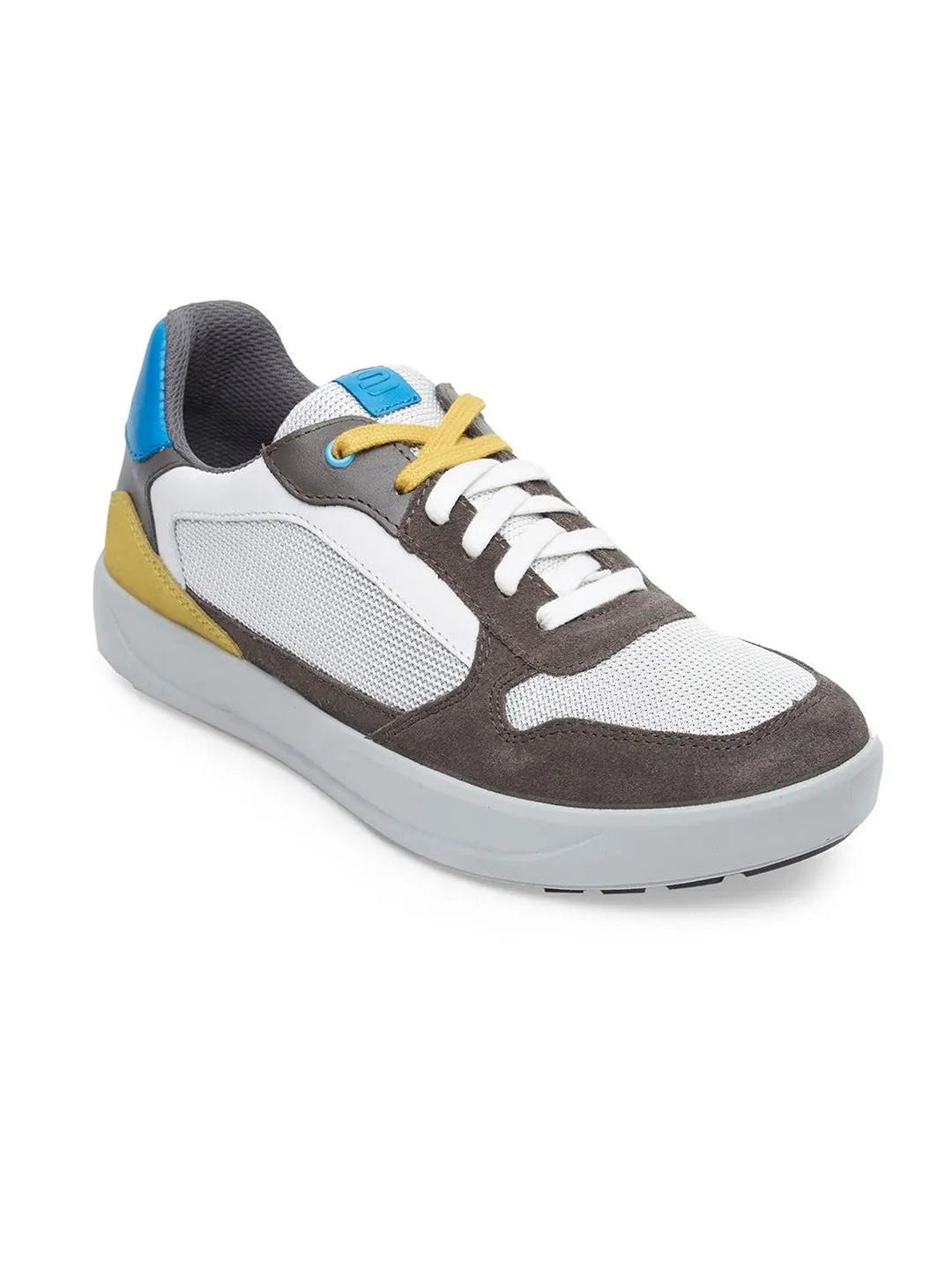 

ERGON Men Colourblocked Leather Casual Shoes, White