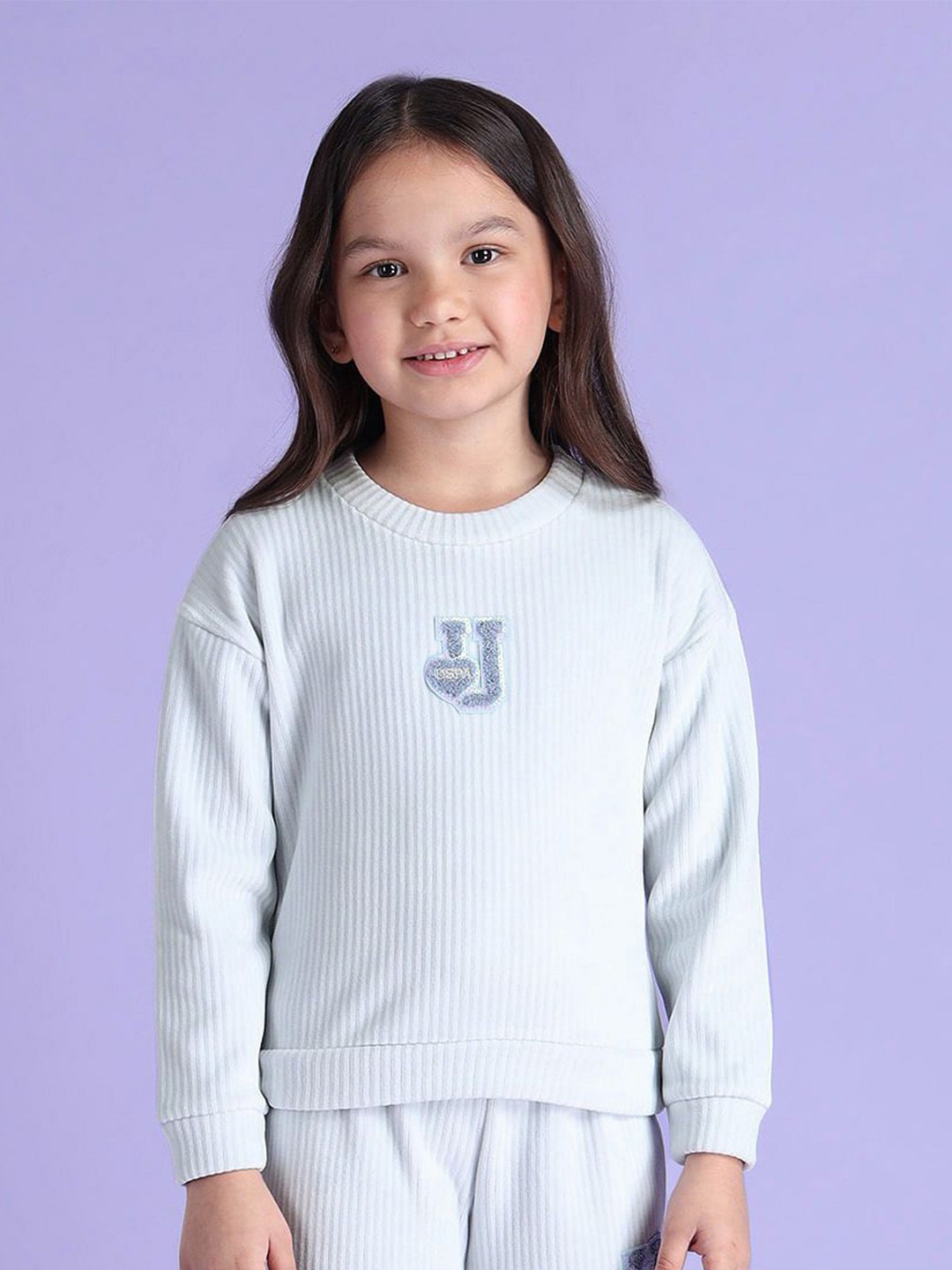 

U.S. Polo Assn. Kids Girls Printed Sweatshirt, Blue