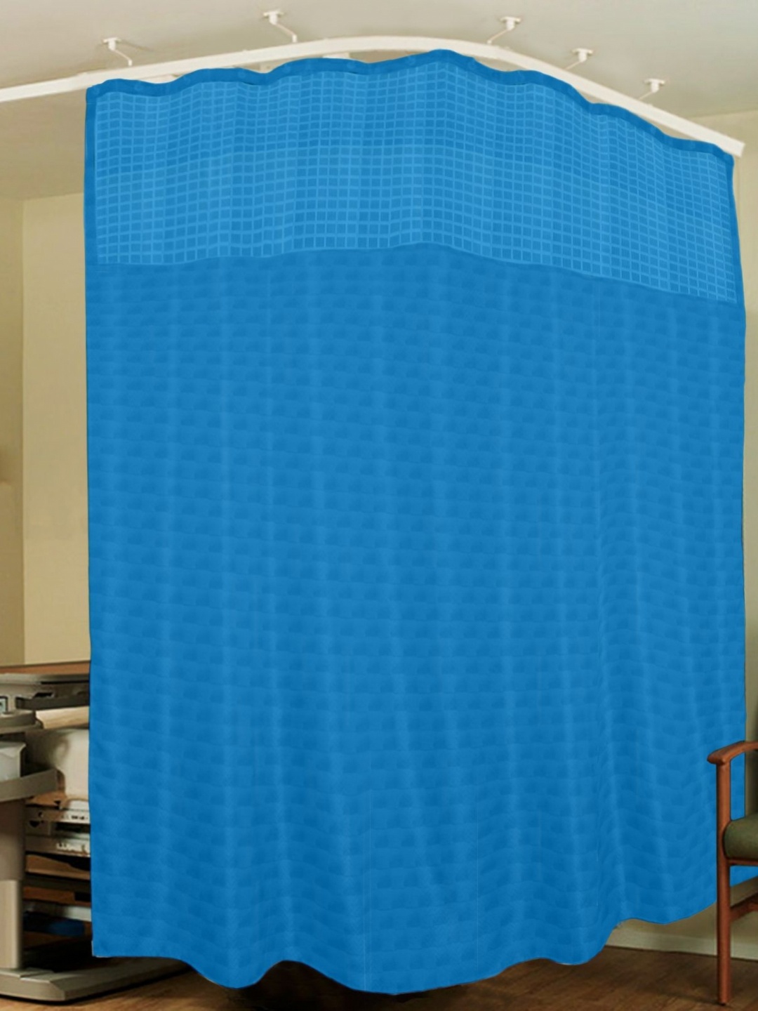

Lushomes Blue Rustfree Metal Hospital Window Curtains