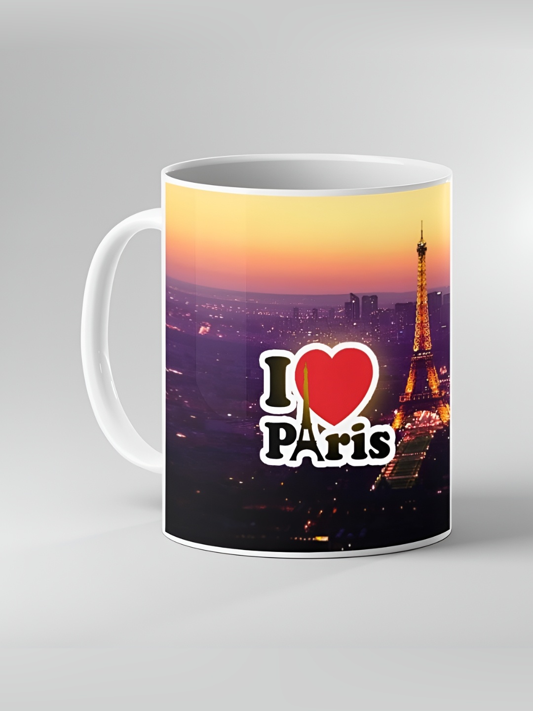 

Keviv White & Purple Text or Slogans Printed Ceramic Glossy Mug 325 ml