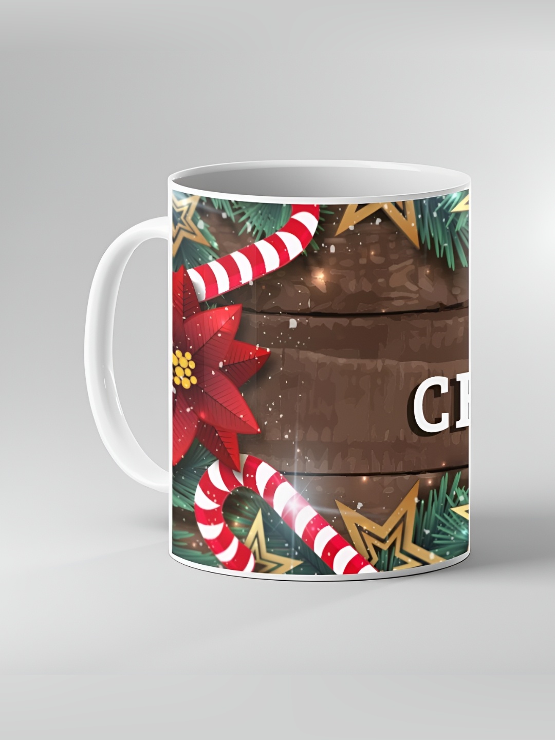 

Keviv White & Brown Text or Slogans Printed Ceramic Glossy Mugs 325ml