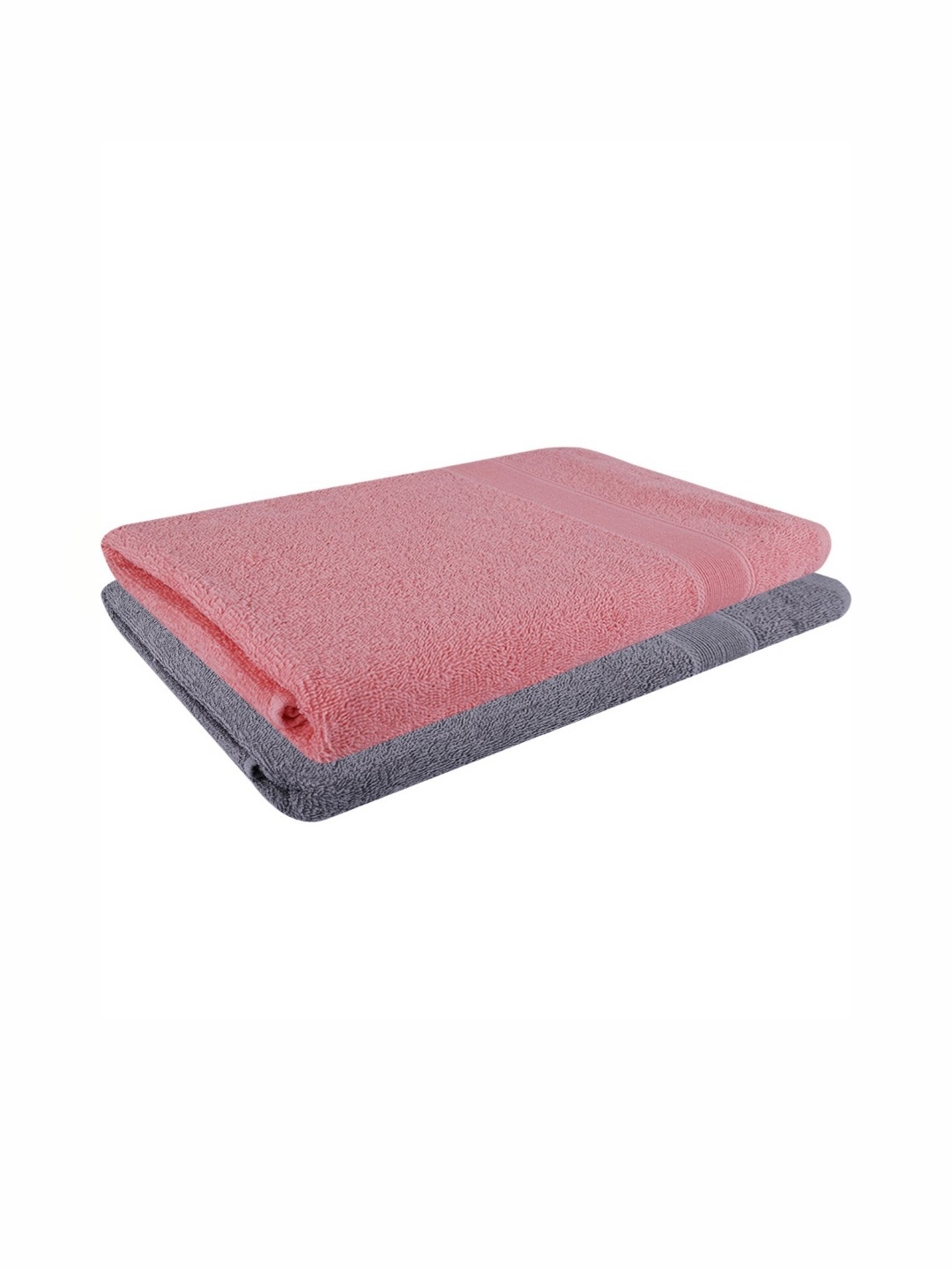 

Dollar Grey & Pink 2 Pieces Cotton 400 GSM Bath Towels