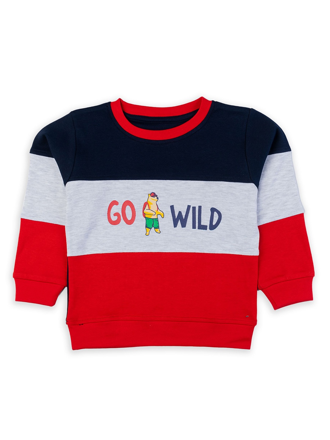 

Cutopies Boys Colourblocked Sweatshirt, Navy blue