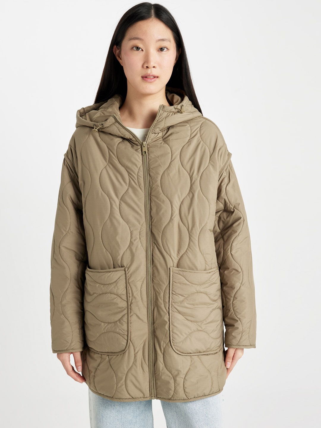 

DeFacto Women Quilted Jacket, Na