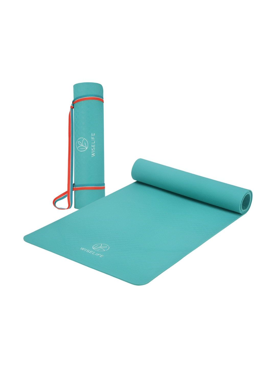 

WiseLife Teal Rectangular Anti-Skid Extra Thick Yoga Mat With Strap