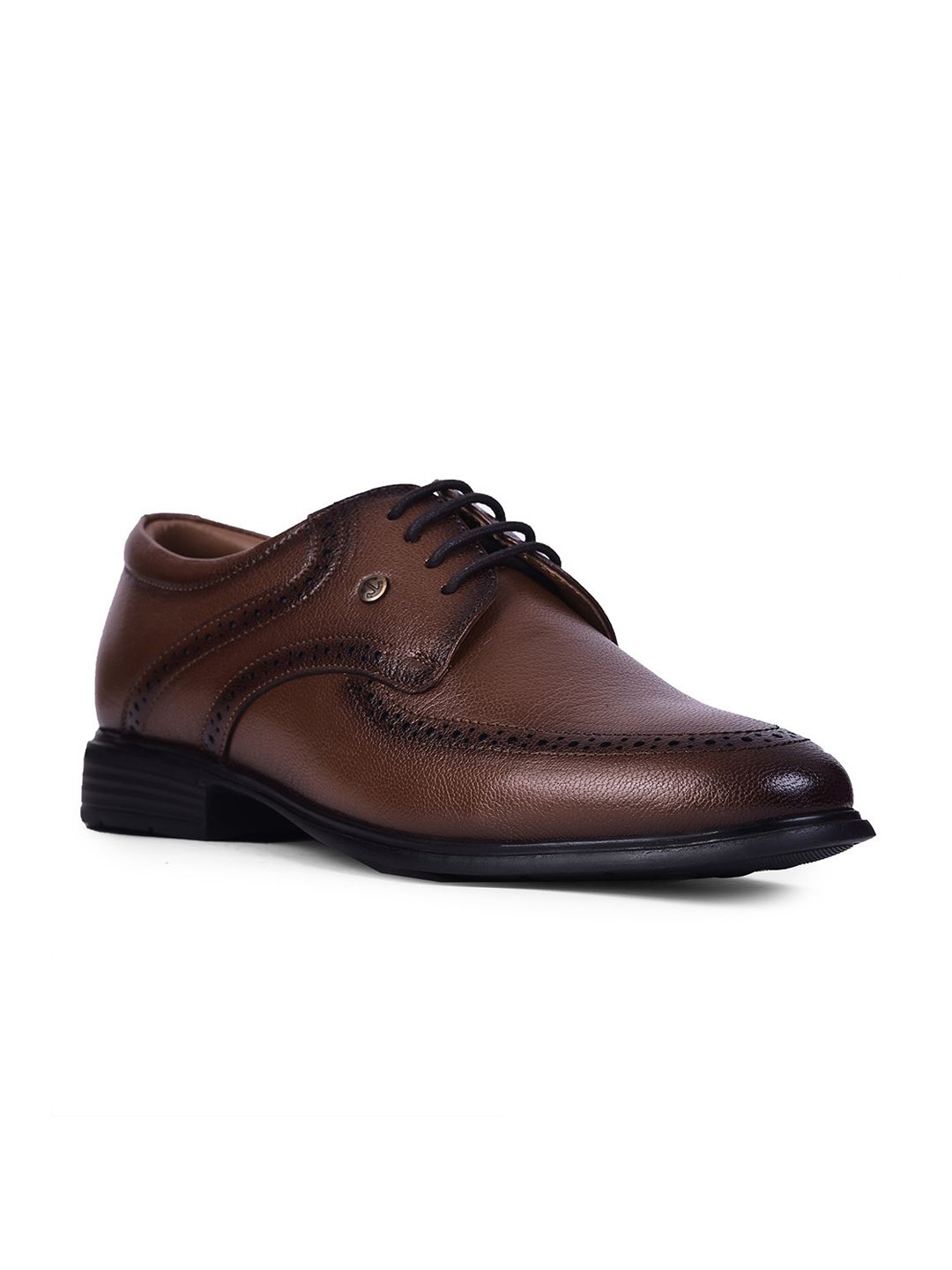 

Liberty U993 12 Men Solid Formal Derby Shoes, Brown