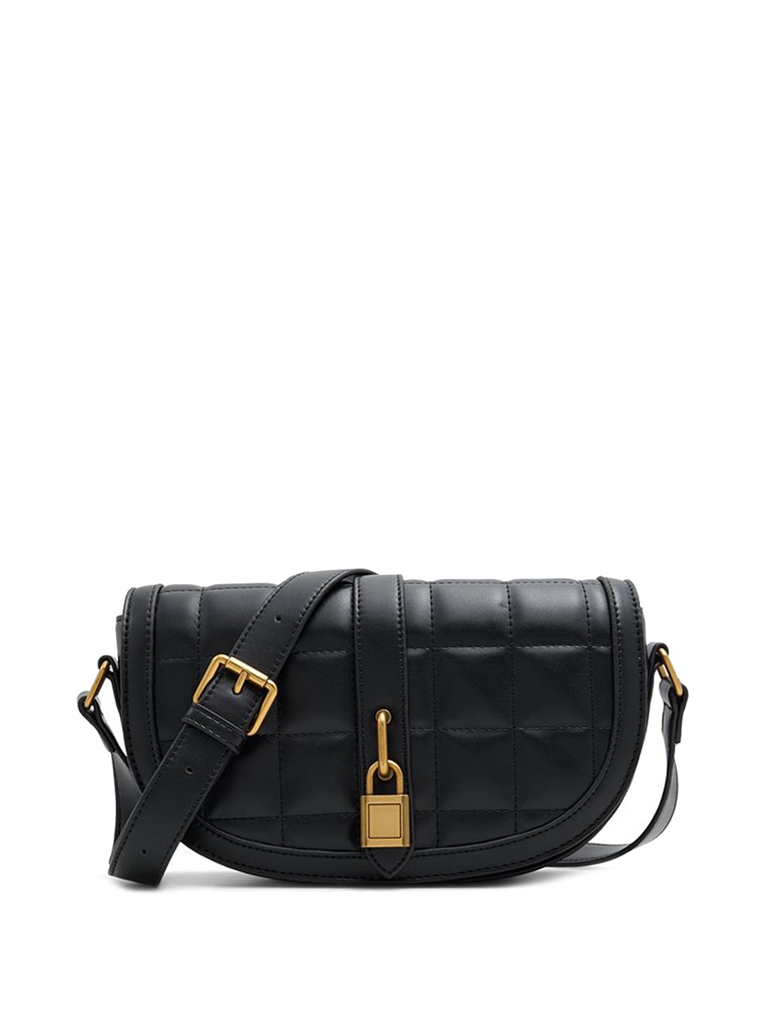 

Call It Spring PU Structured Sling Bag with Tasselled, Black