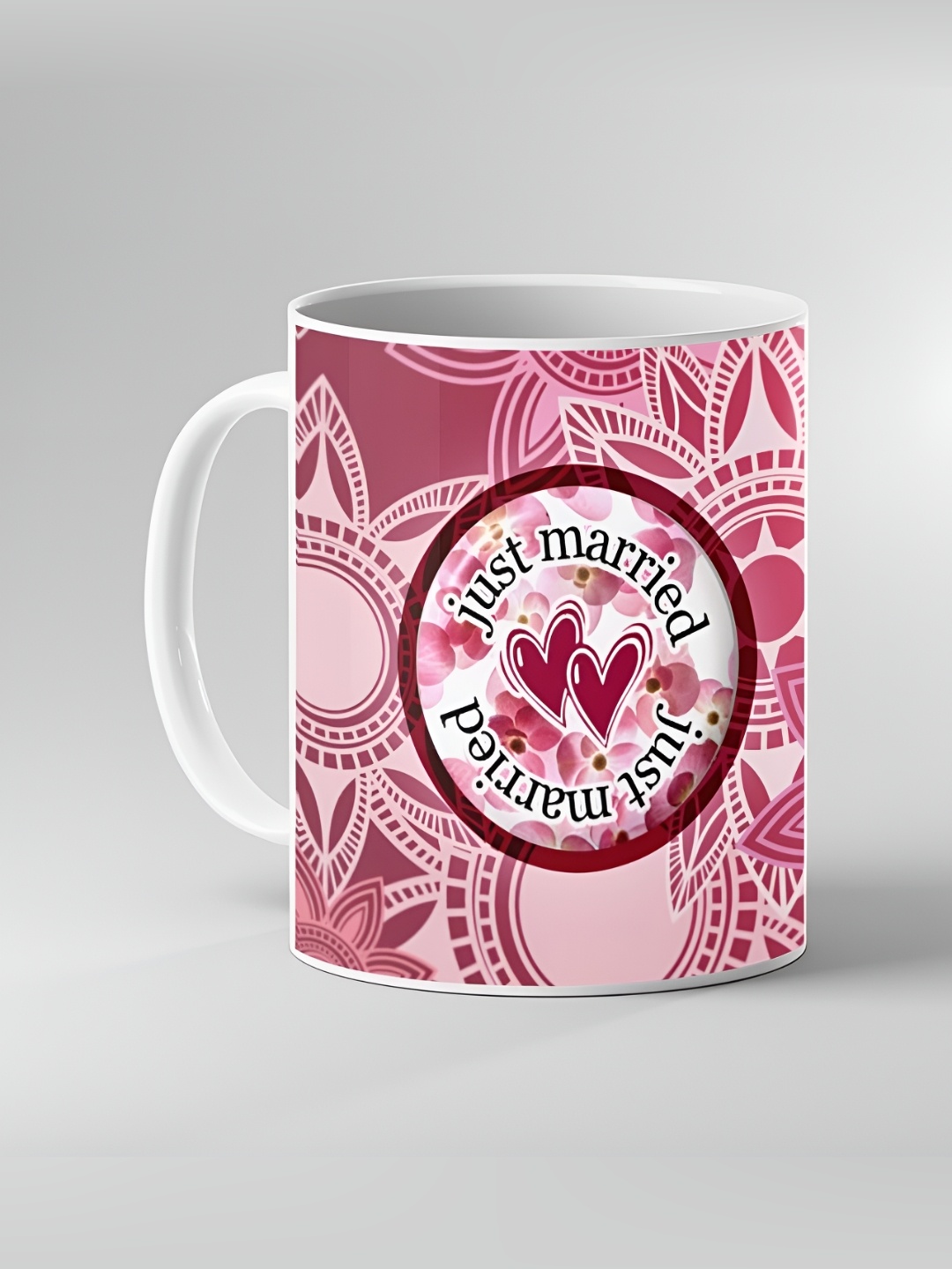 

Keviv White & Pink Text or Slogans Printed Ceramic Glossy Mugs 325 ml