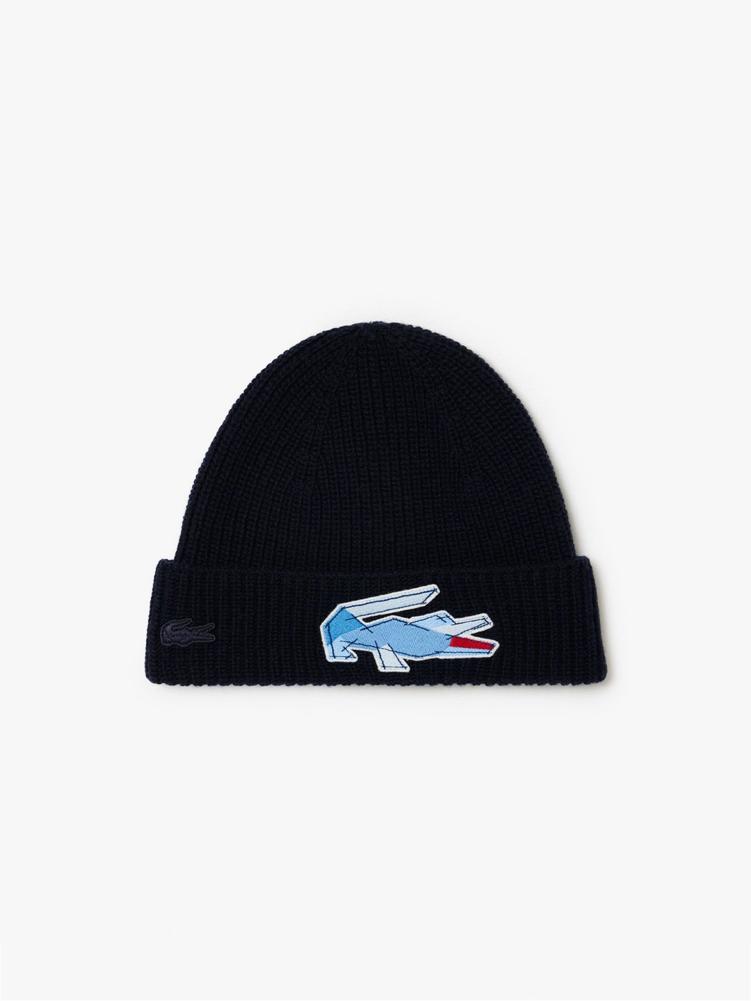 

Lacoste Men Solid Woollen Beanie, Navy blue