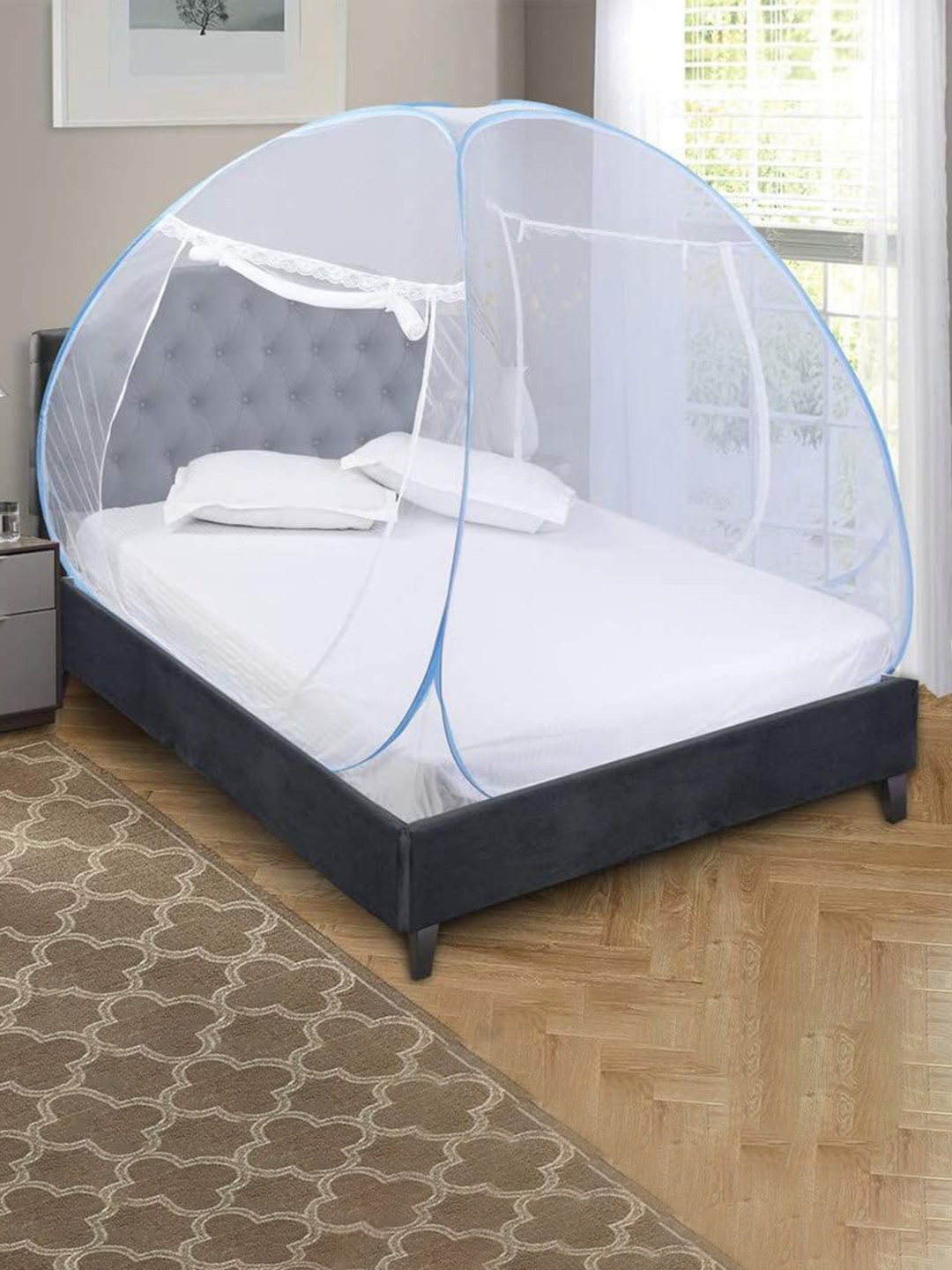 

prettykrafts White Fabric Mosquito net