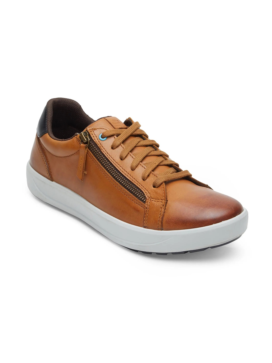 

ERGON Men Leather Casual Shoes, Tan